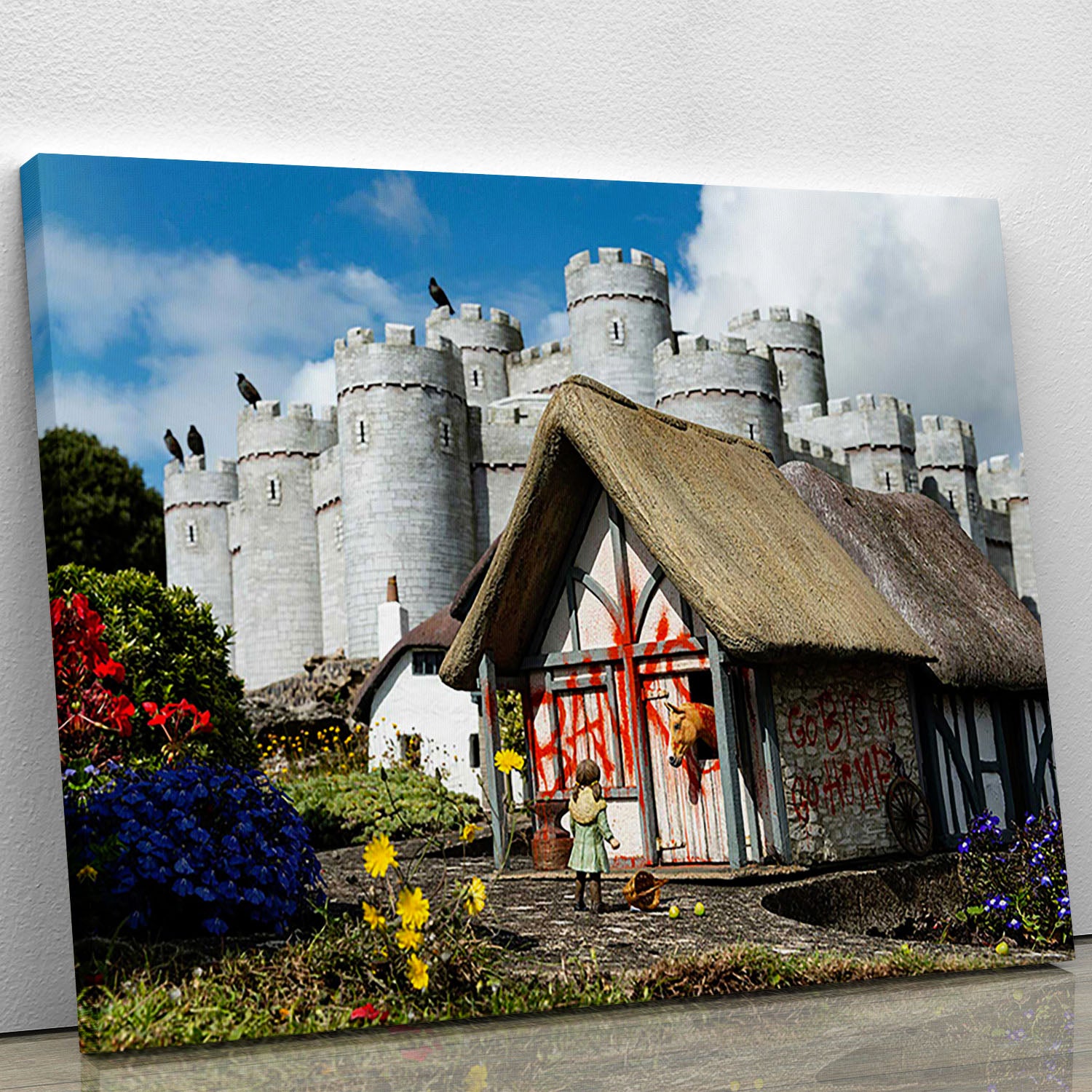 Banksy Model Village Great Yarmouth Canvas Print or Poster - Canvas Art Rocks - 1