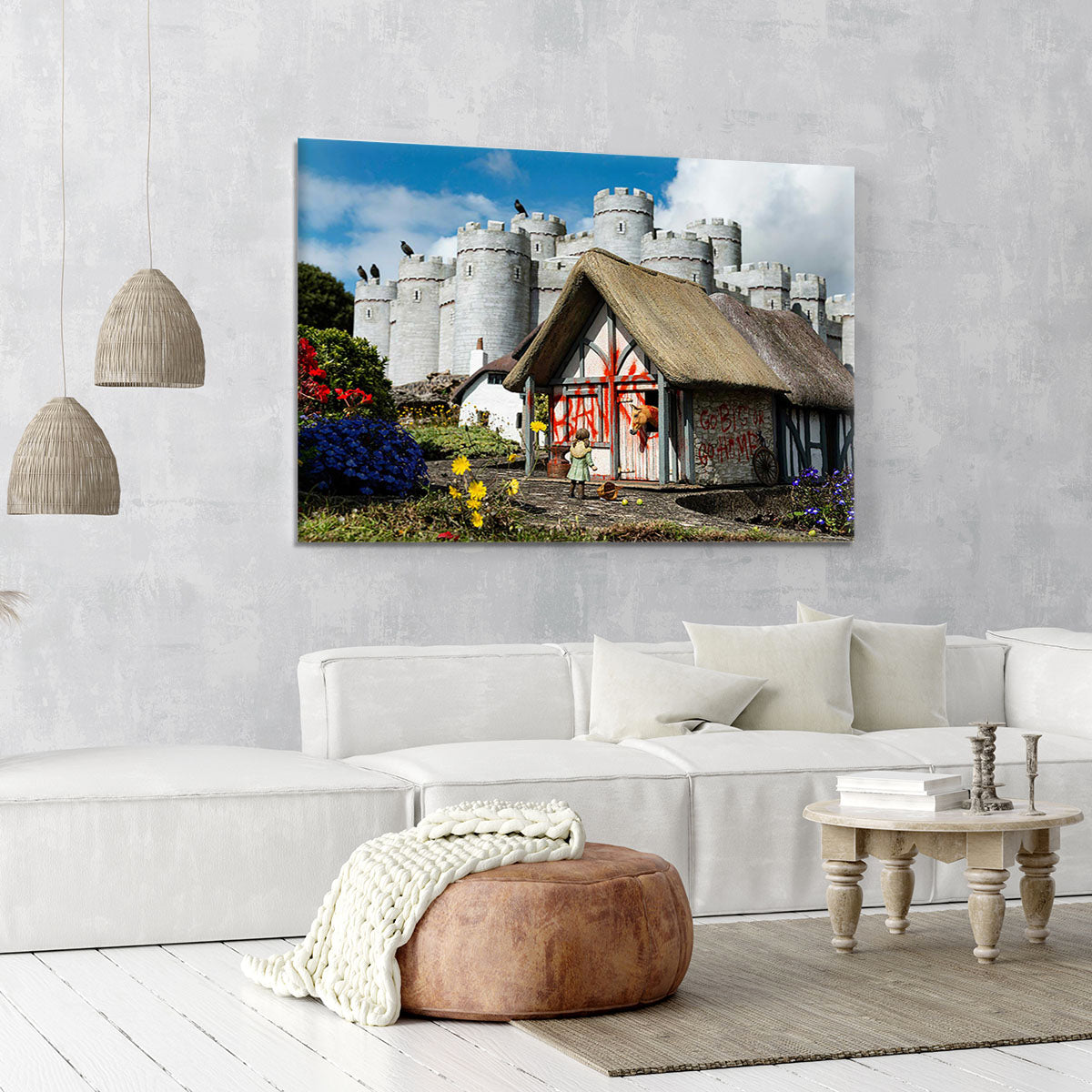Banksy Model Village Great Yarmouth Canvas Print or Poster - Canvas Art Rocks - 6