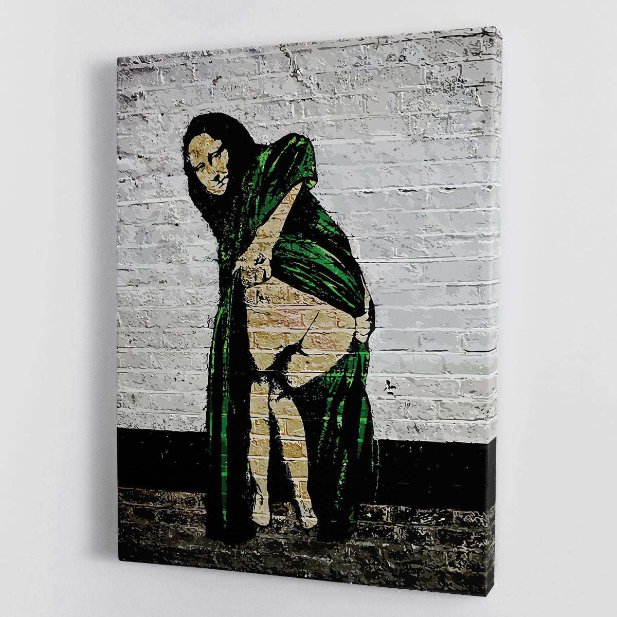 Banksy Mona Lisa Showing Her Backside Canvas Print or Poster - Canvas Art Rocks - 1