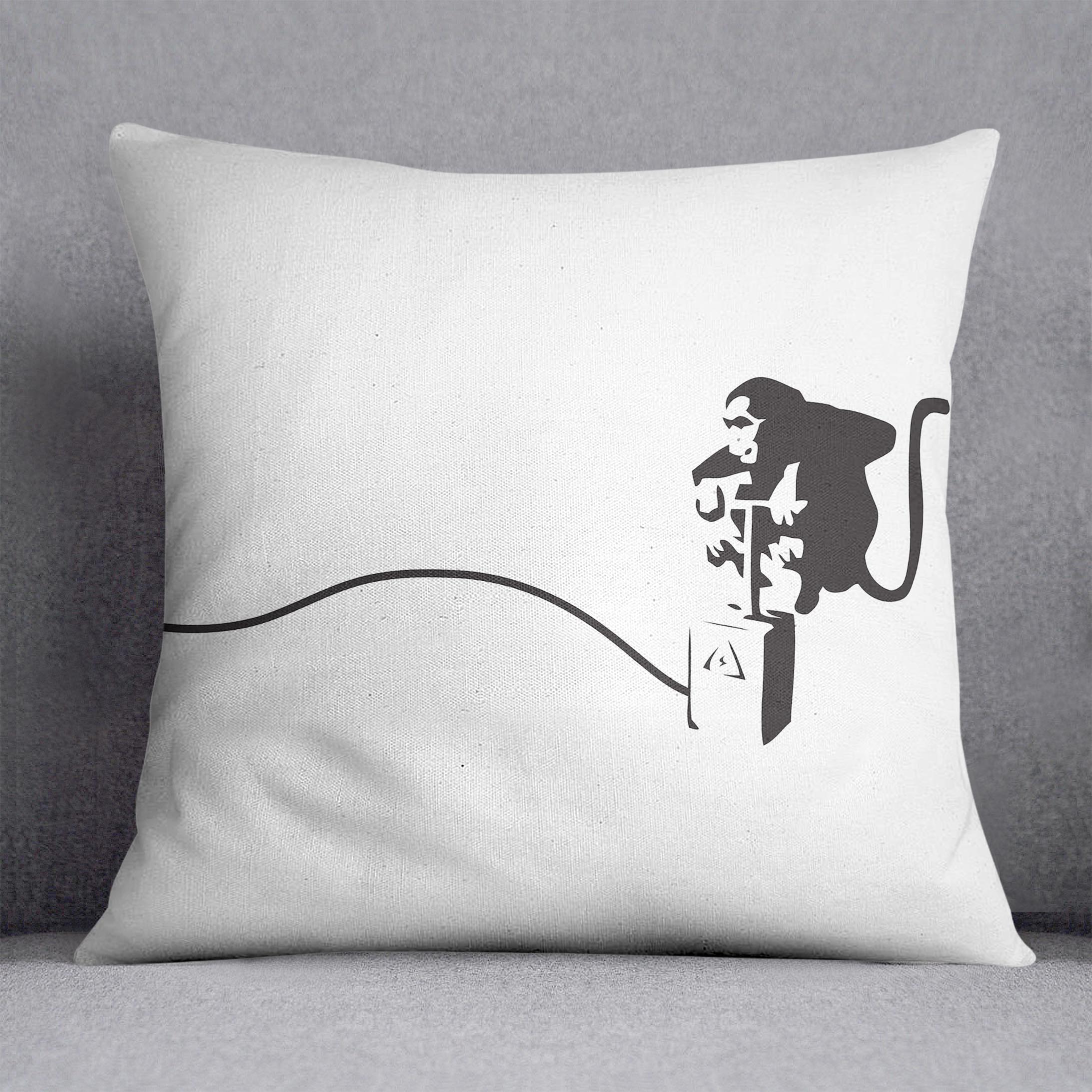 Banksy Monkey Banana Bomb Cushion