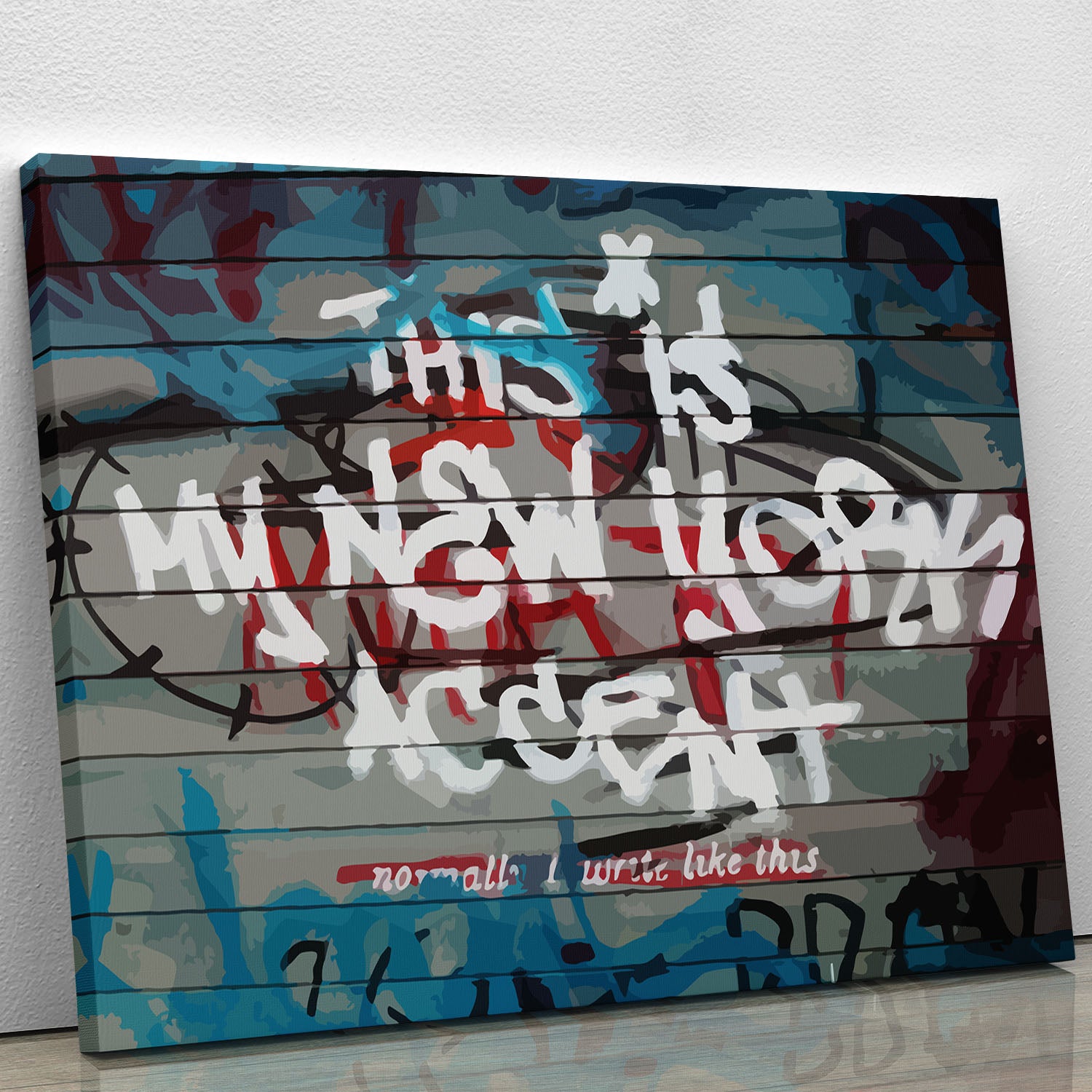 Banksy New York Accent Canvas Print or Poster - Canvas Art Rocks - 1