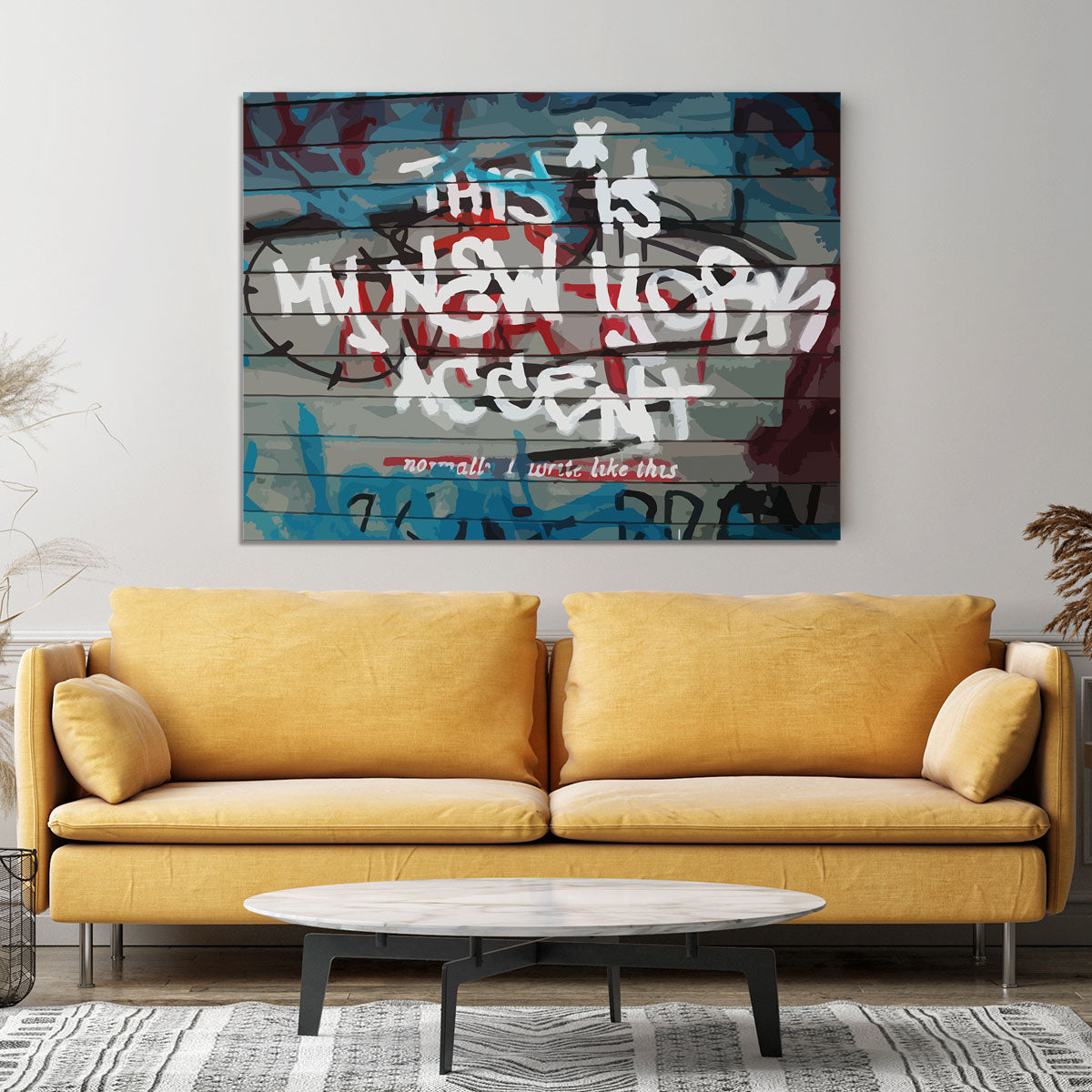 Banksy New York Accent Canvas Print or Poster - Canvas Art Rocks - 4