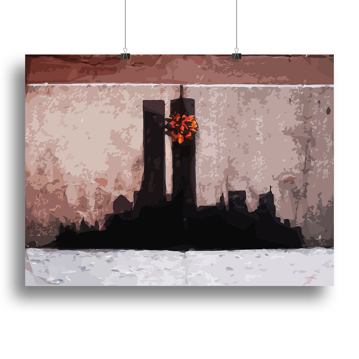 Banksy New York Twin Towers Canvas Print or Poster - Canvas Art Rocks - 2