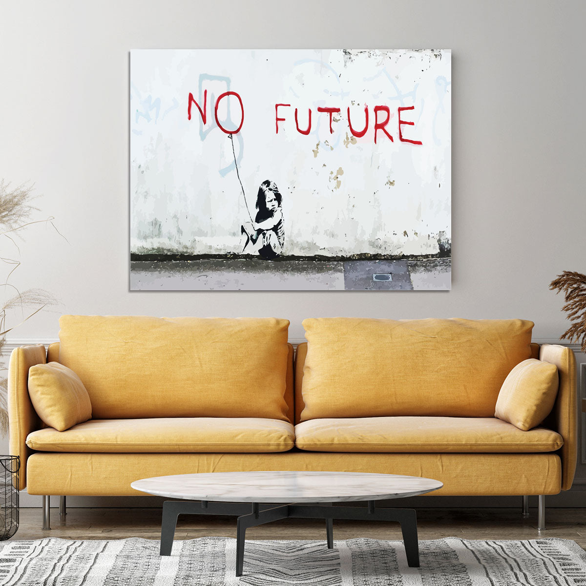 Banksy No Future Canvas Print or Poster - Canvas Art Rocks - 4