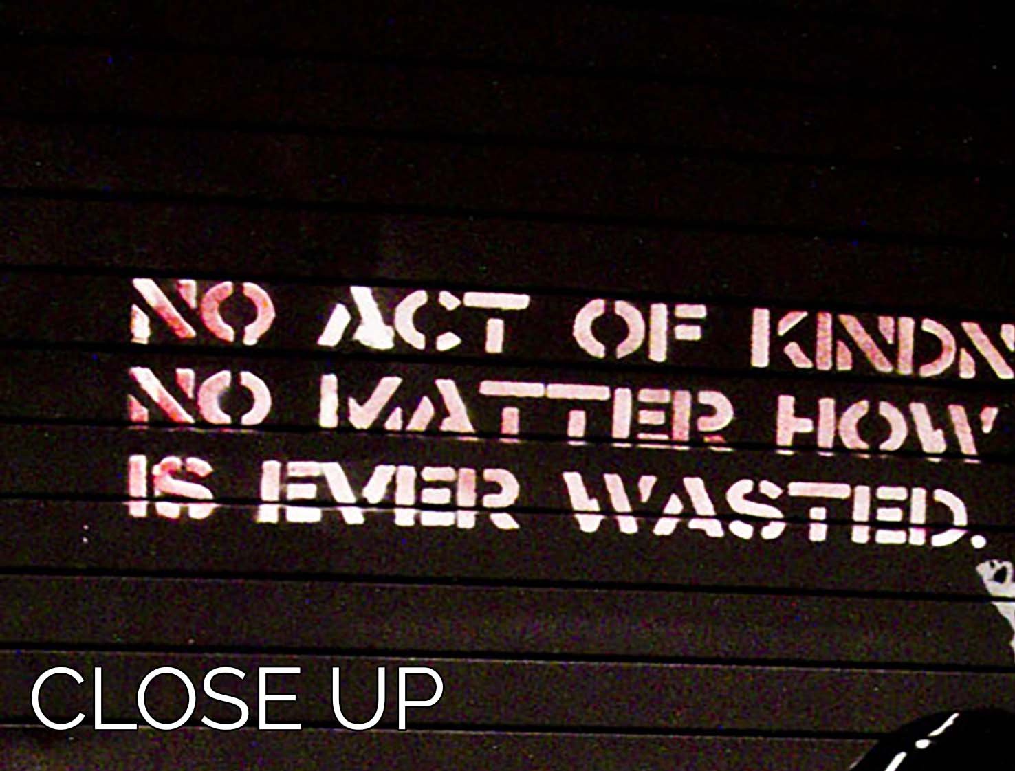 Banksy No Kindness 3 Split Panel Canvas Print - Canvas Art Rocks - 3