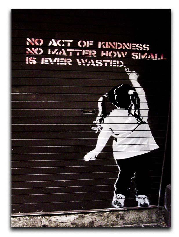 Banksy No Kindness Canvas Print or Poster  - Canvas Art Rocks - 1