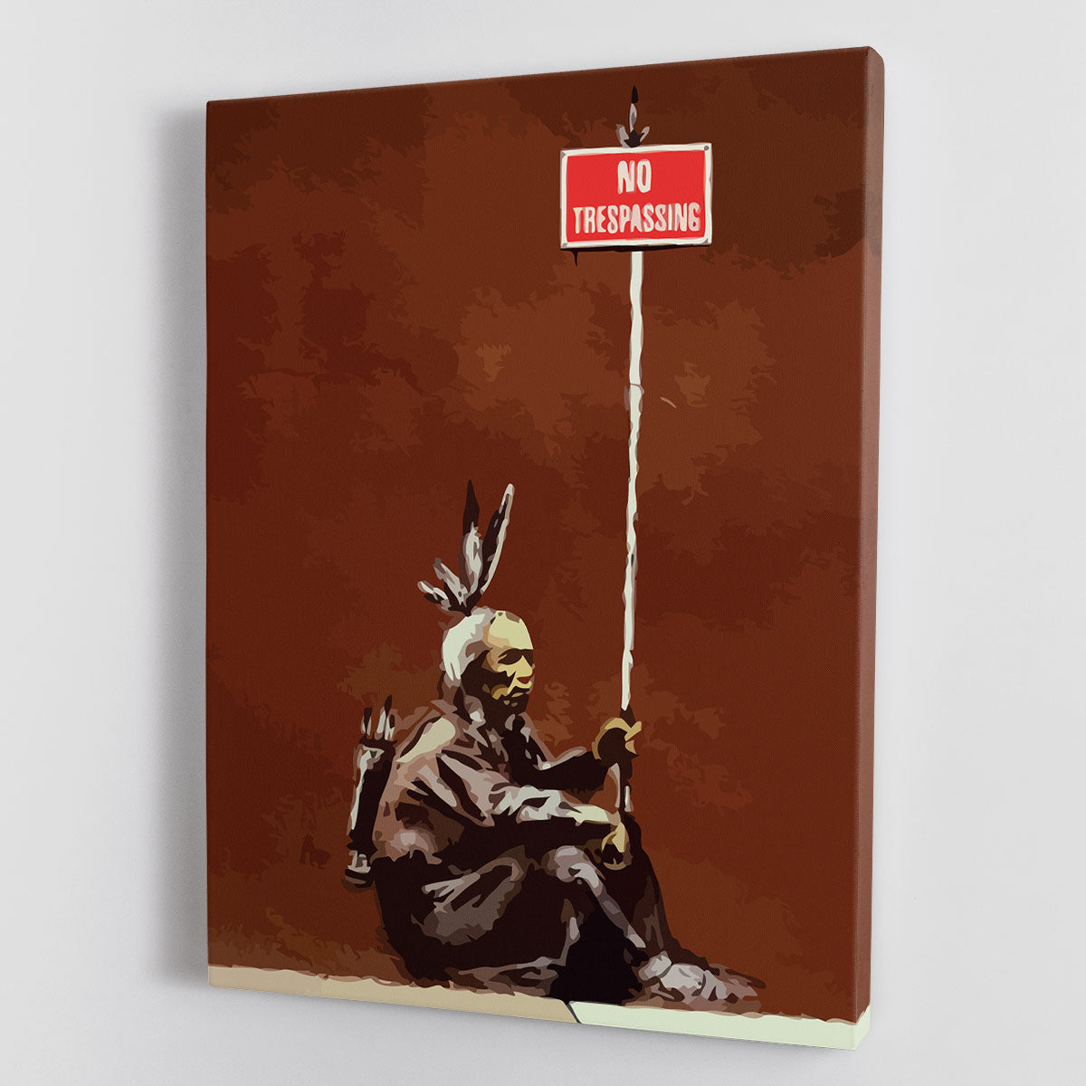 Banksy No Trespassing Canvas Print or Poster - Canvas Art Rocks - 1