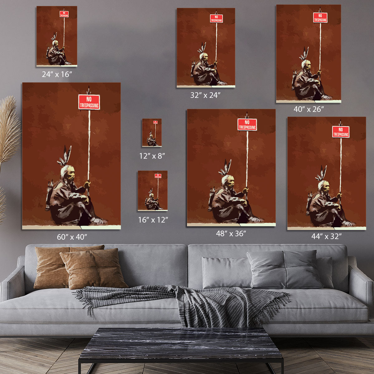 Banksy No Trespassing Canvas Print or Poster - Canvas Art Rocks - 7