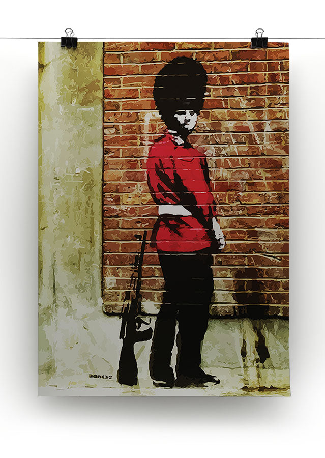 Banksy Pissing London Soldier Canvas Print or Poster - Canvas Art Rocks - 2
