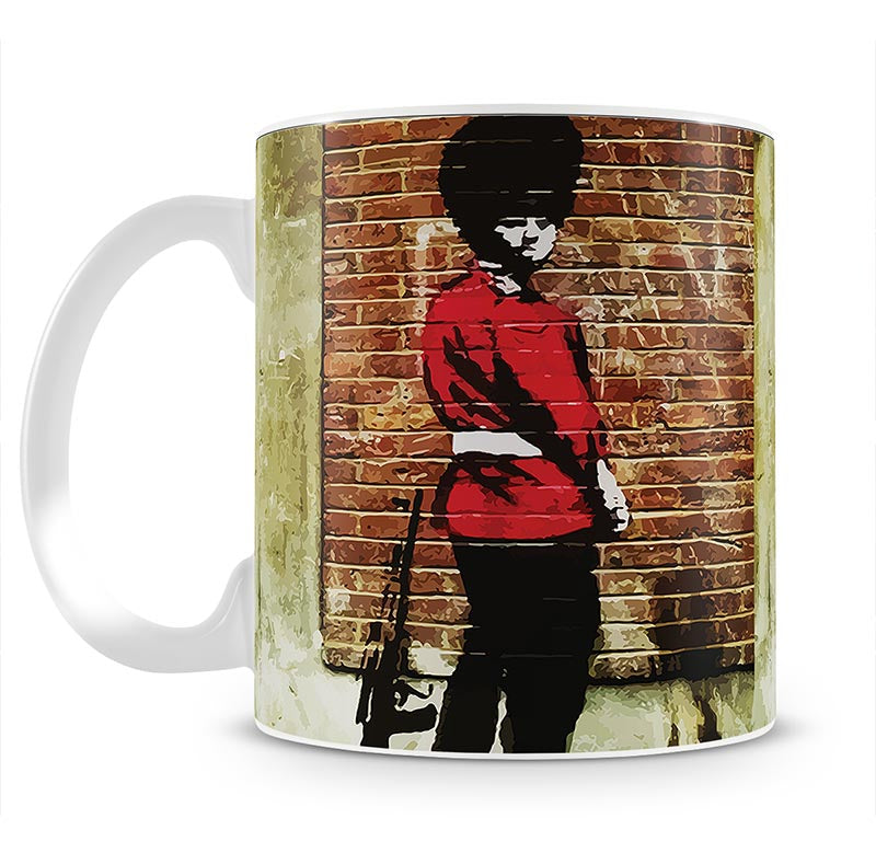 Banksy Pissing London Soldier Mug - Canvas Art Rocks - 1
