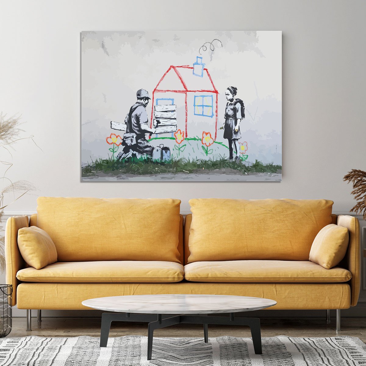 Banksy Play House Canvas Print or Poster