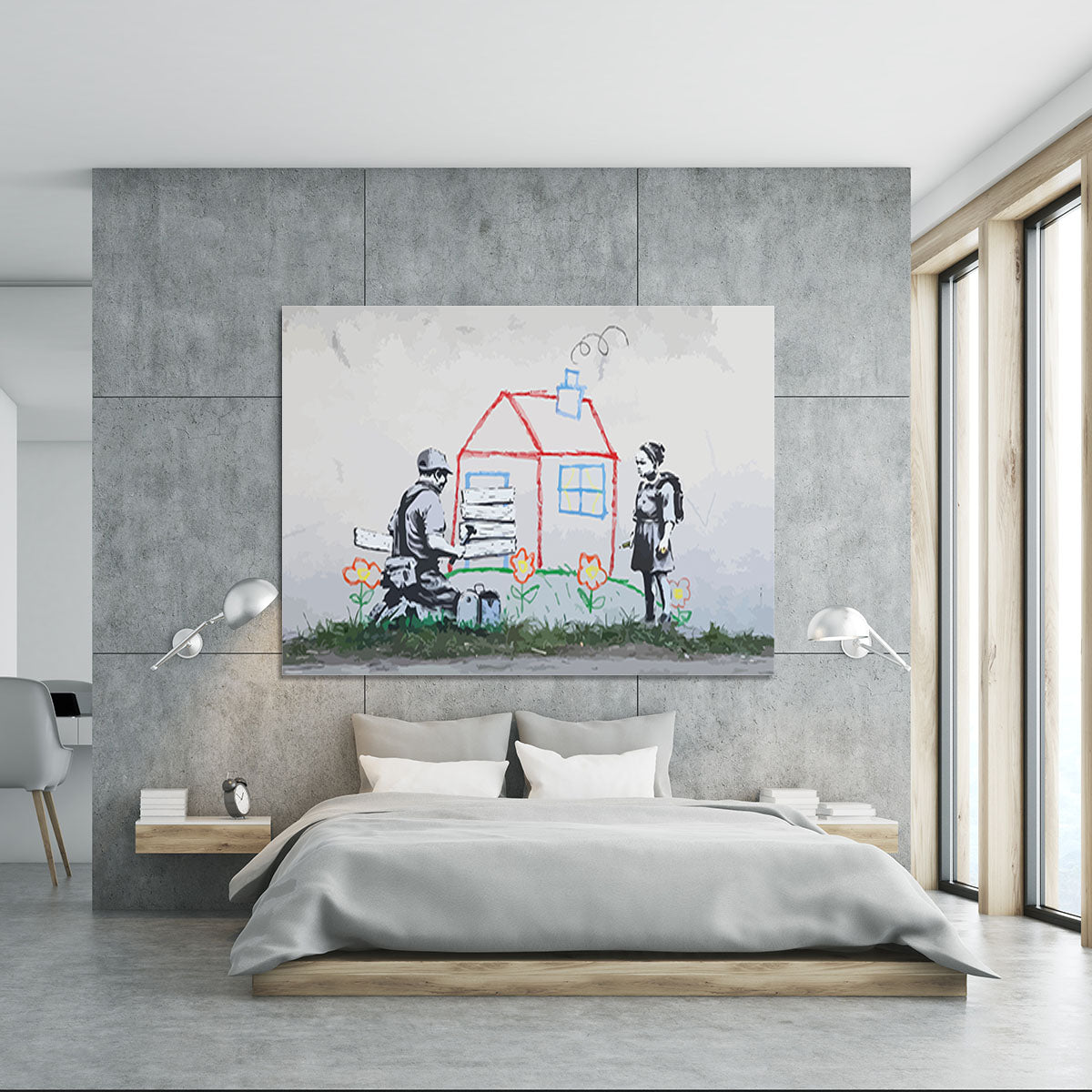 Banksy Play House Canvas Print or Poster - Canvas Art Rocks - 5