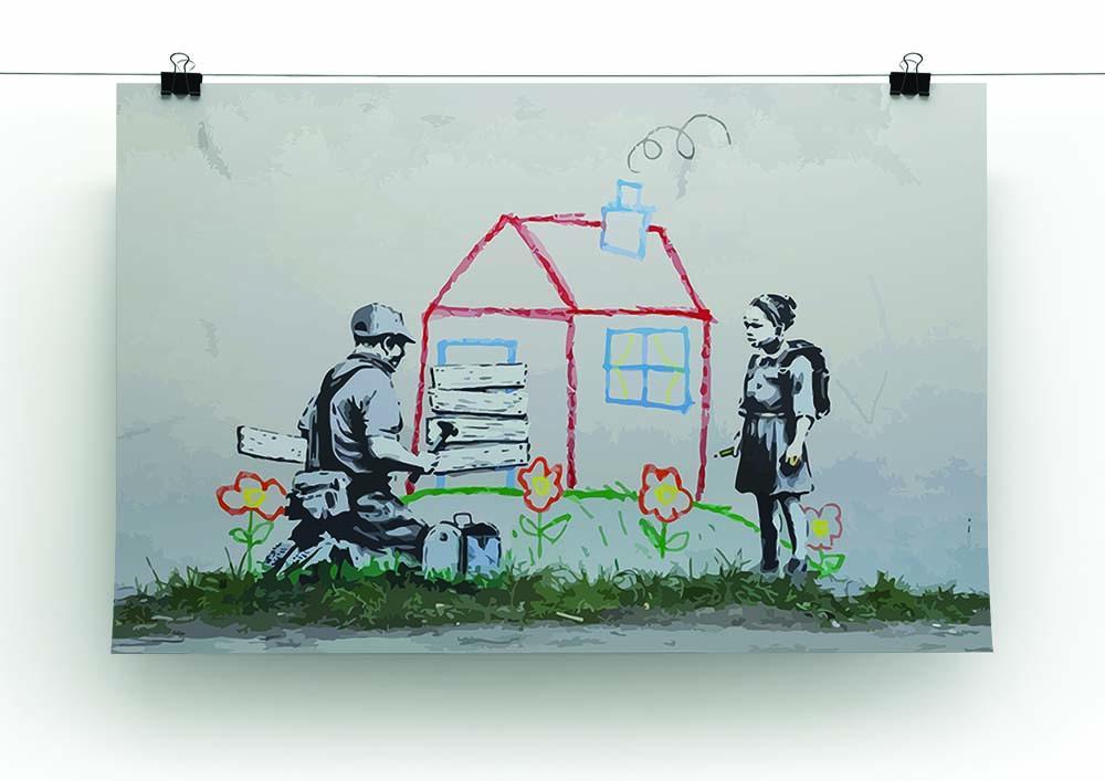 Banksy Play House Canvas Print or Poster - Canvas Art Rocks - 2