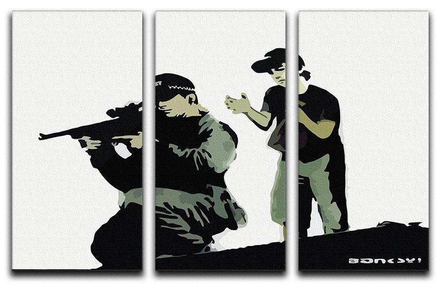 Banksy Police Sniper 3 Split Panel Canvas Print - Canvas Art Rocks - 4