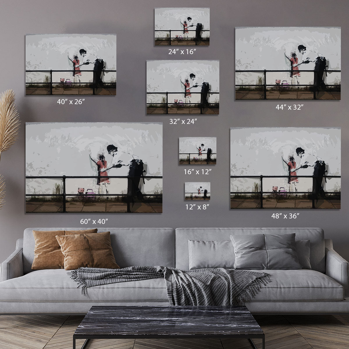 Banksy Policeman Searching Girl Canvas Print or Poster - Canvas Art Rocks - 7