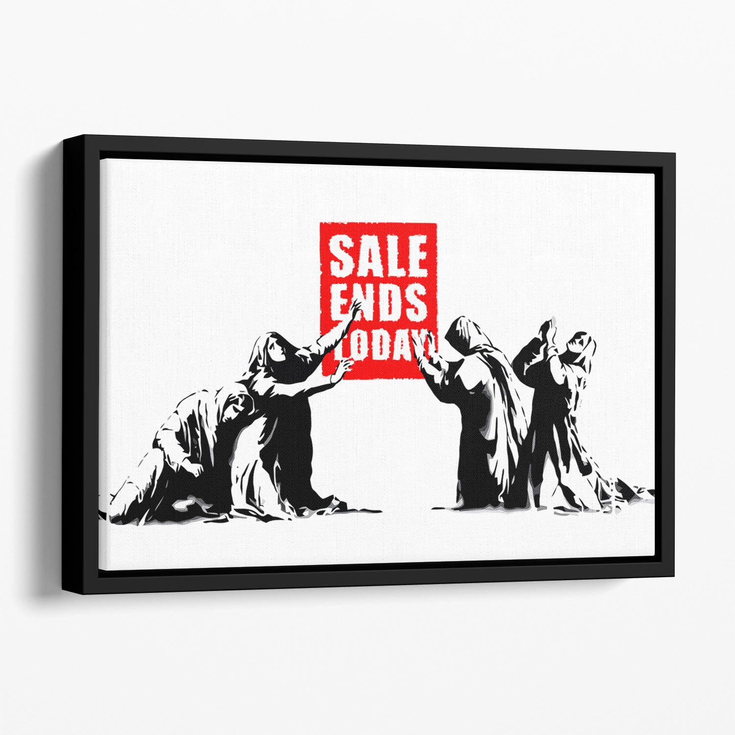 Banksy Sale Ends Today Floating Framed Canvas