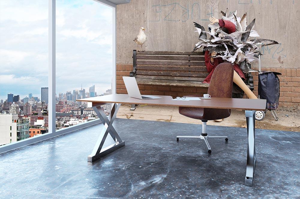 Banksy Seagulls Wall Mural Wallpaper - Canvas Art Rocks - 3