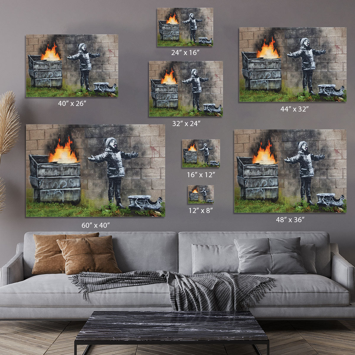 Banksy Seasons Greeting Canvas Print or Poster - Canvas Art Rocks - 7