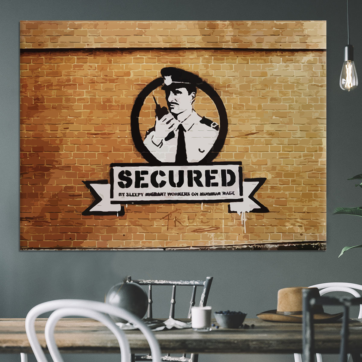 Banksy Secured Liverpool Canvas Print or Poster - Canvas Art Rocks - 3