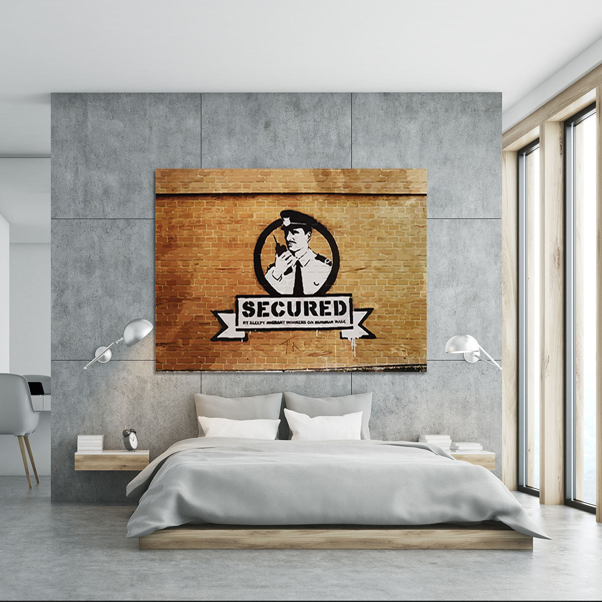 Banksy Secured Liverpool Canvas Print or Poster - Canvas Art Rocks - 5