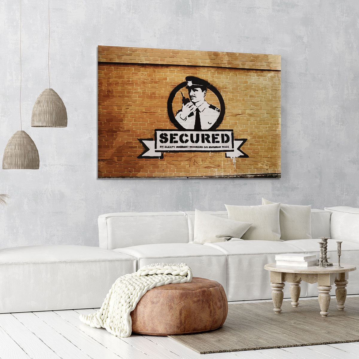 Banksy Secured Liverpool Canvas Print or Poster - Canvas Art Rocks - 6