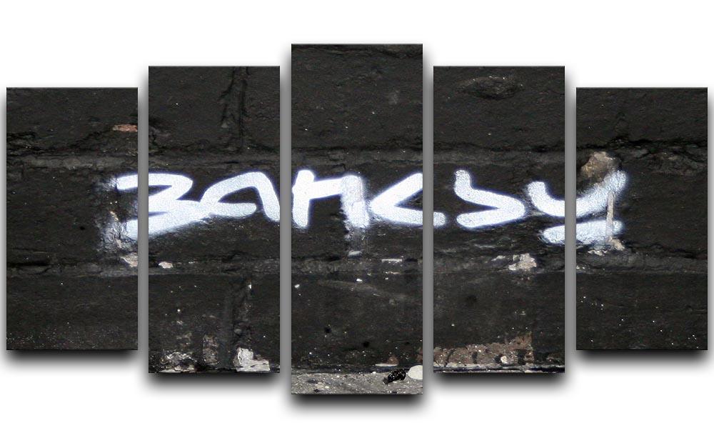 Banksy Signature Tag 5 Split Panel Canvas - Canvas Art Rocks - 1