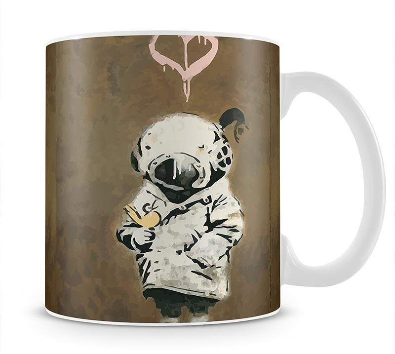 Banksy Space Girl And Bird Mug - Canvas Art Rocks - 1