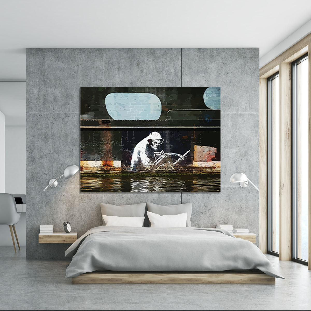 Banksy The Grim Reaper Bristol Canvas Print or Poster - Canvas Art Rocks - 5