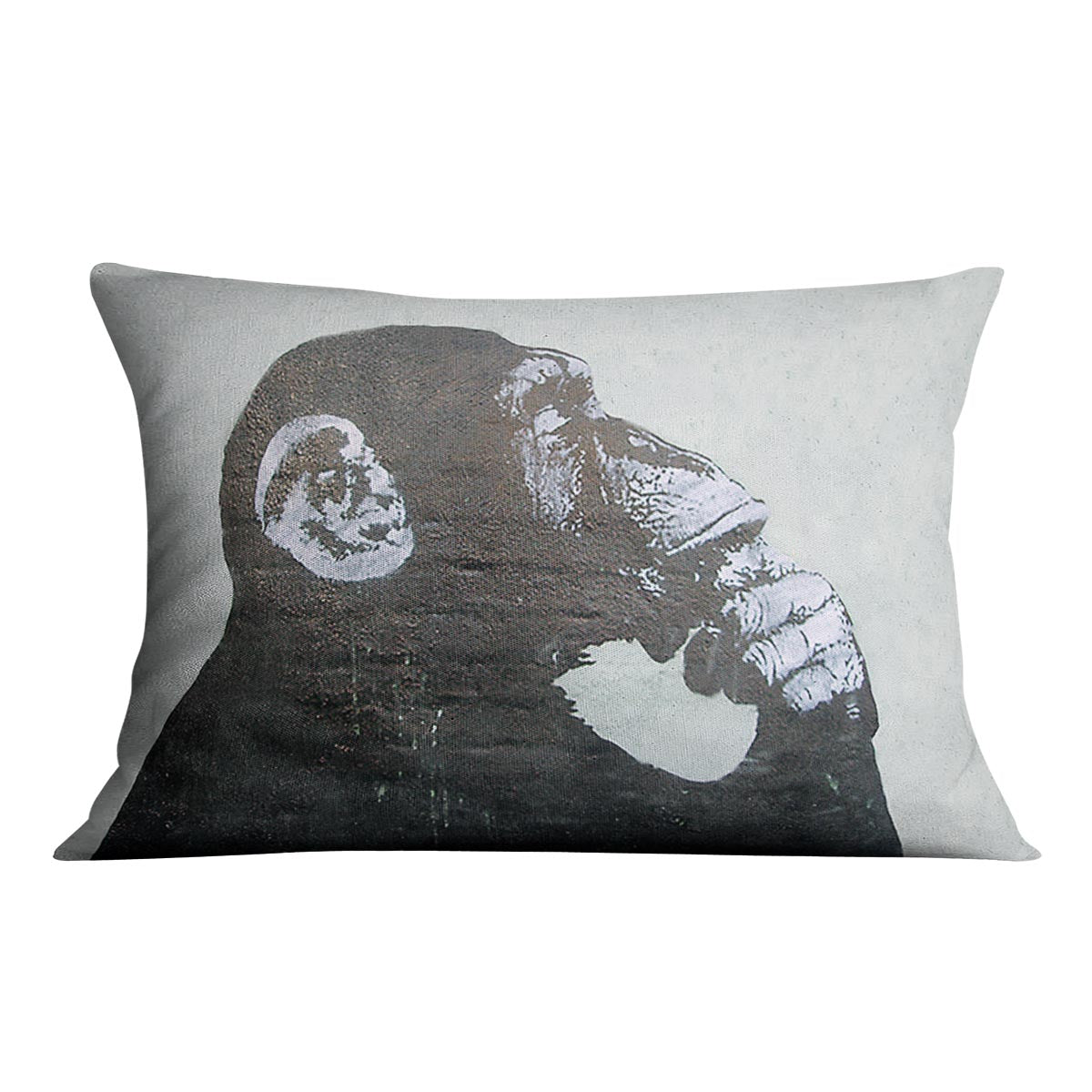 Banksy The Thinker Monkey Cushion