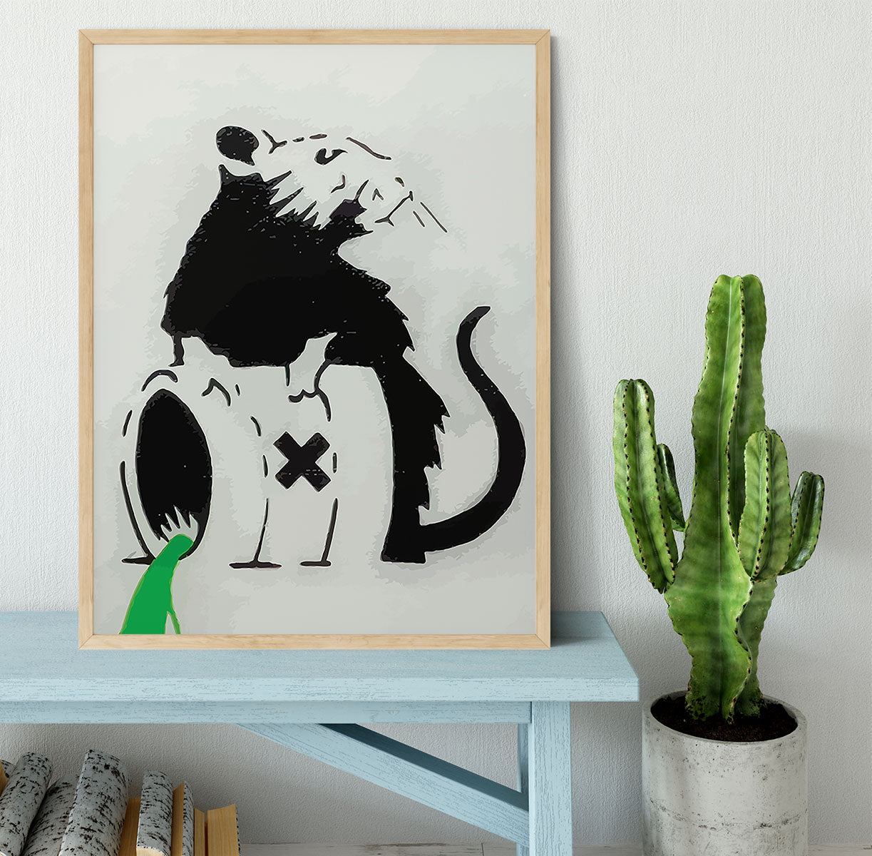 Banksy Toxic Rat Framed Print - Canvas Art Rocks - 4