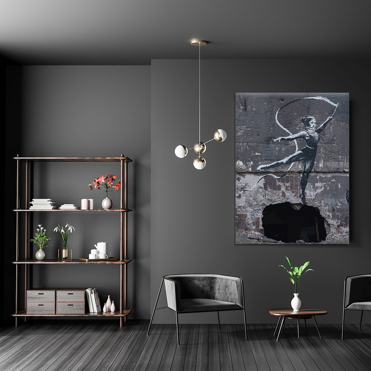 Banksy Ukraine Irpin Gymnast Canvas Print or Poster - Canvas Art Rocks - 5