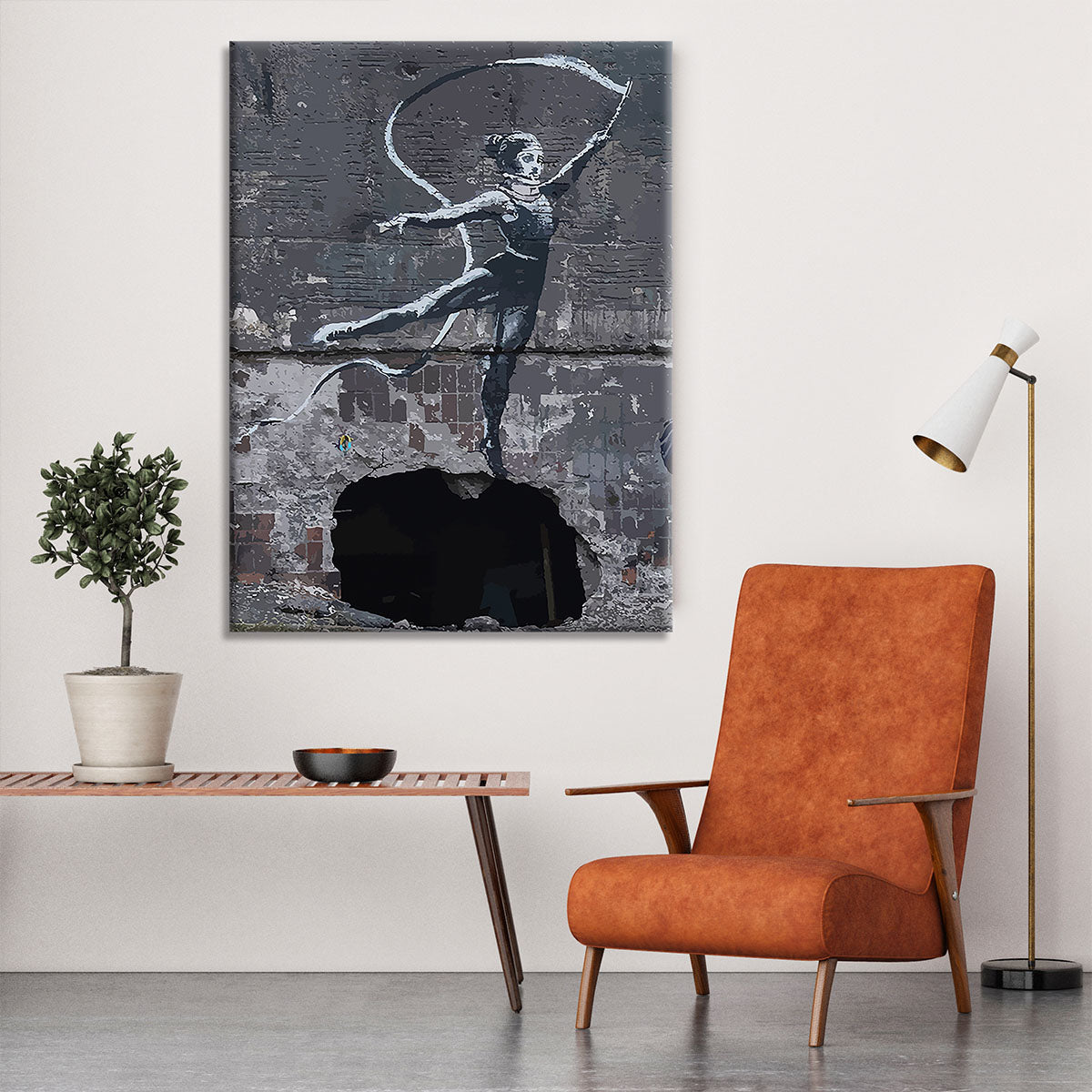 Banksy Ukraine Irpin Gymnast Canvas Print or Poster - Canvas Art Rocks - 6