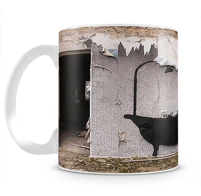 Banksy Ukraine Man In Bath Mug - Canvas Art Rocks - 1