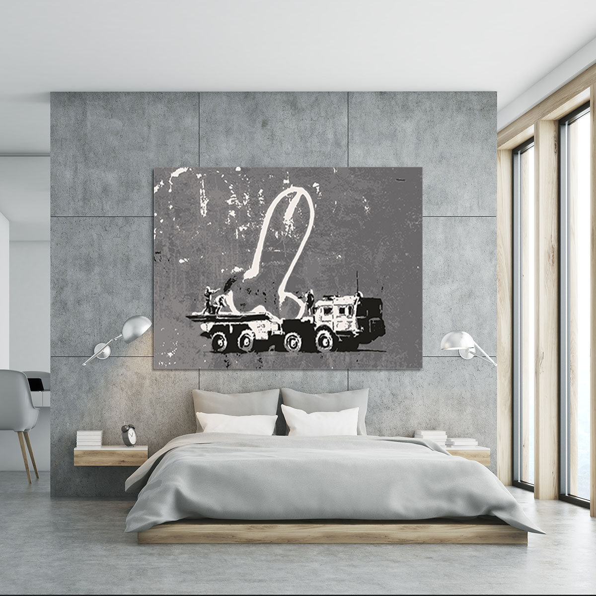 Banksy Ukraine Penis Missile Canvas Print or Poster - Canvas Art Rocks - 5