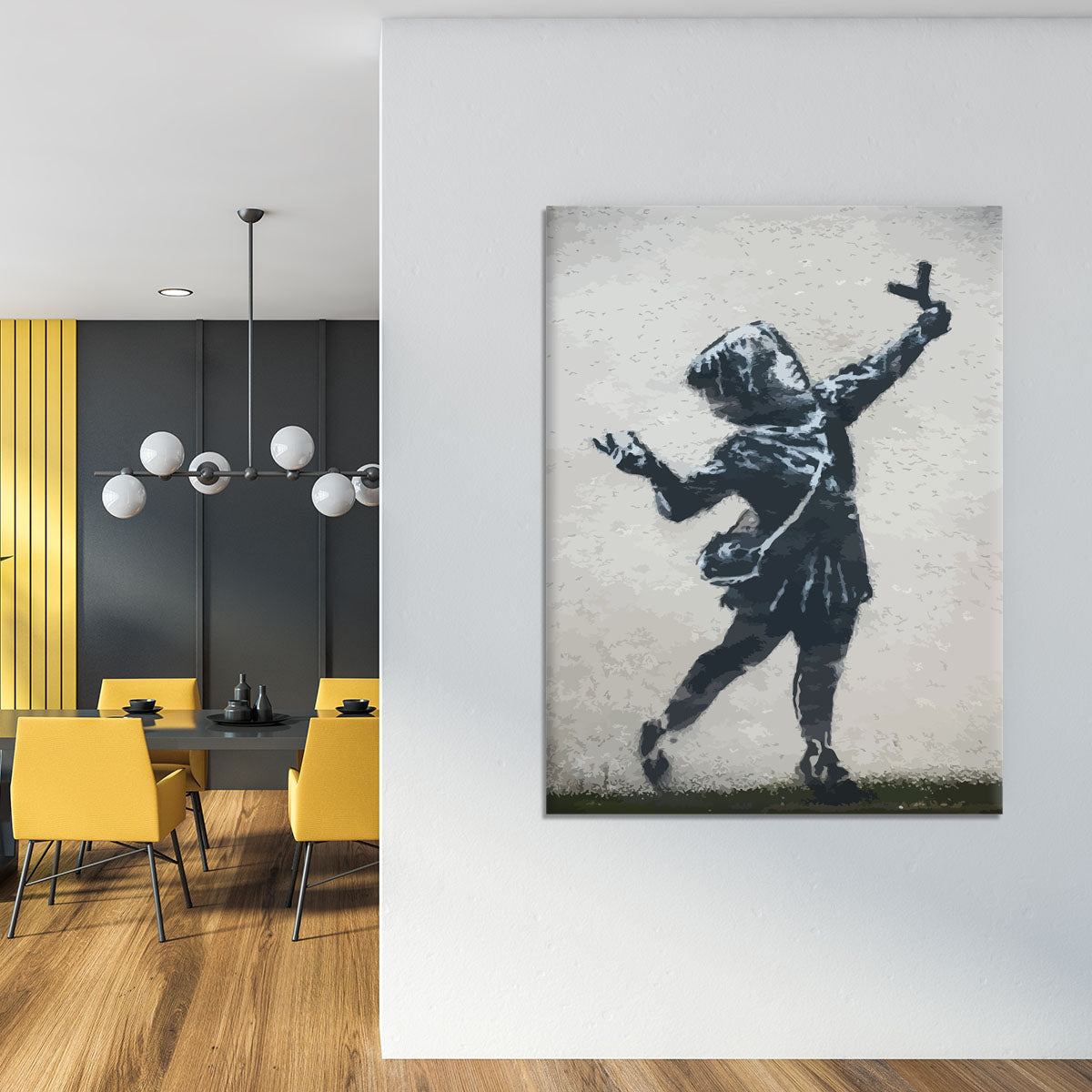 Banksy Valentines Day Marsh Lane Canvas Print or Poster - Canvas Art Rocks - 4