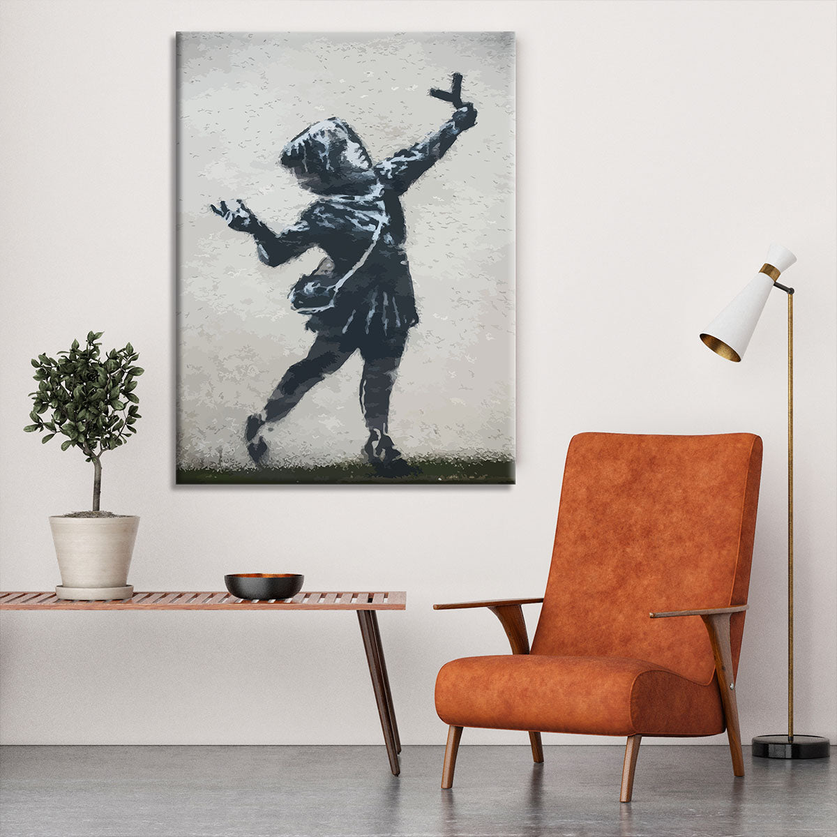 Banksy Valentines Day Marsh Lane Canvas Print or Poster - Canvas Art Rocks - 6