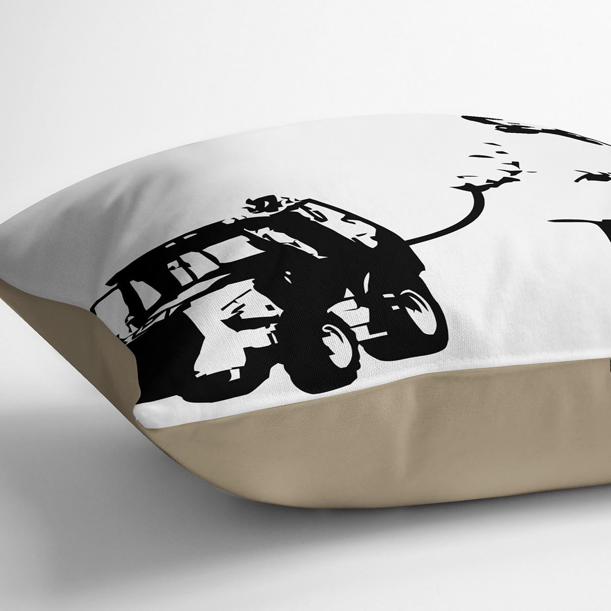 Banksy Walking The Cat Cushion