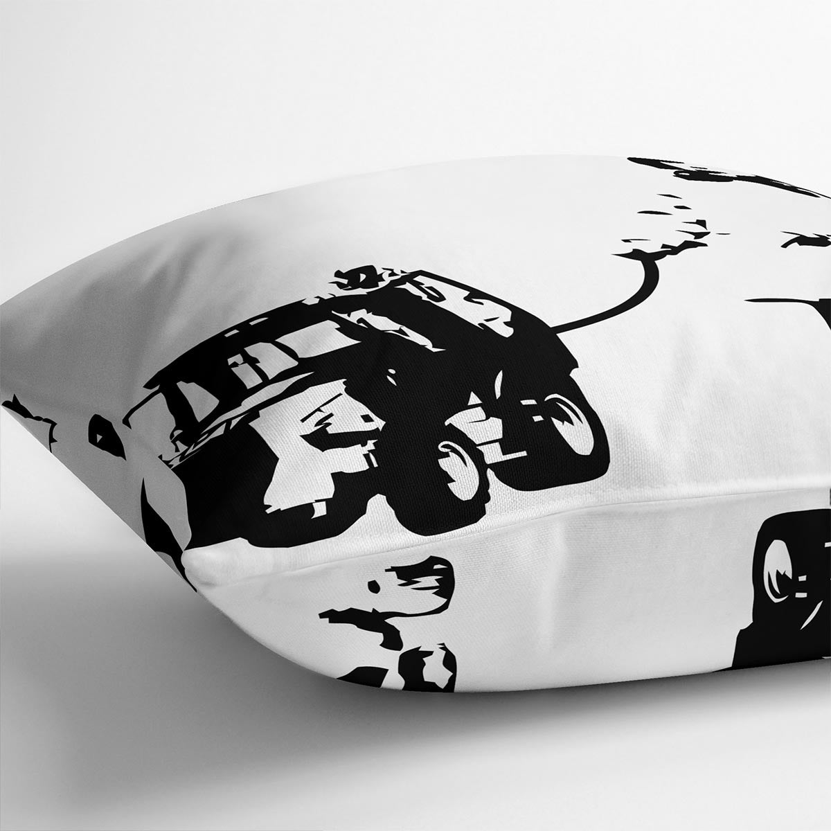 Banksy Walking The Cat Cushion