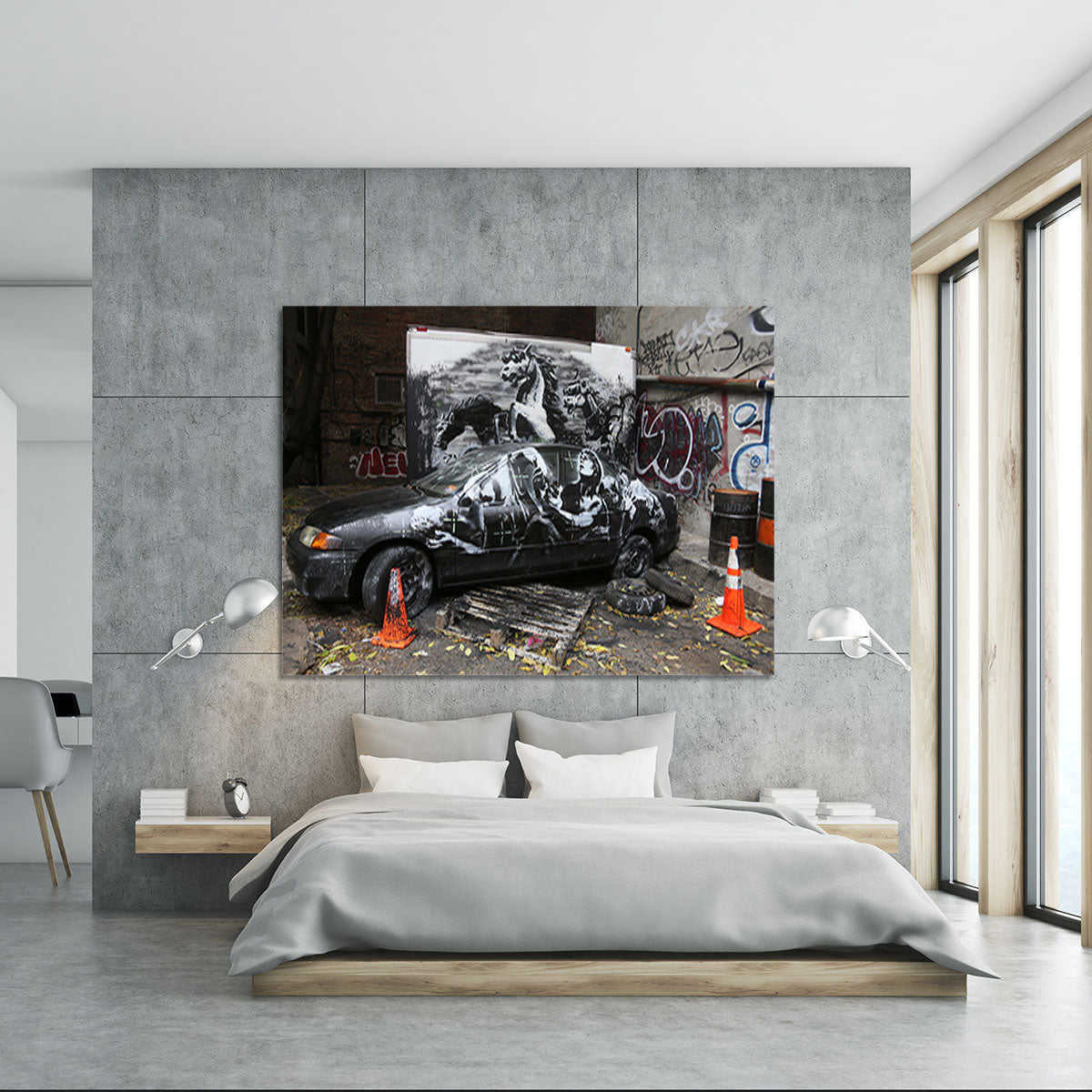 Banksy War Horse Canvas Print or Poster - Canvas Art Rocks - 5