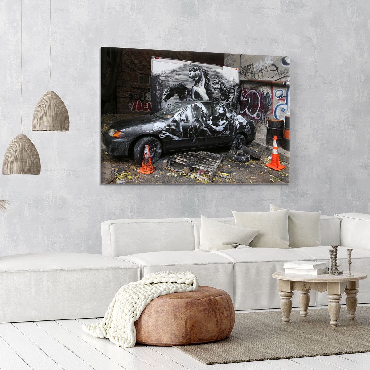 Banksy War Horse Canvas Print or Poster - Canvas Art Rocks - 6