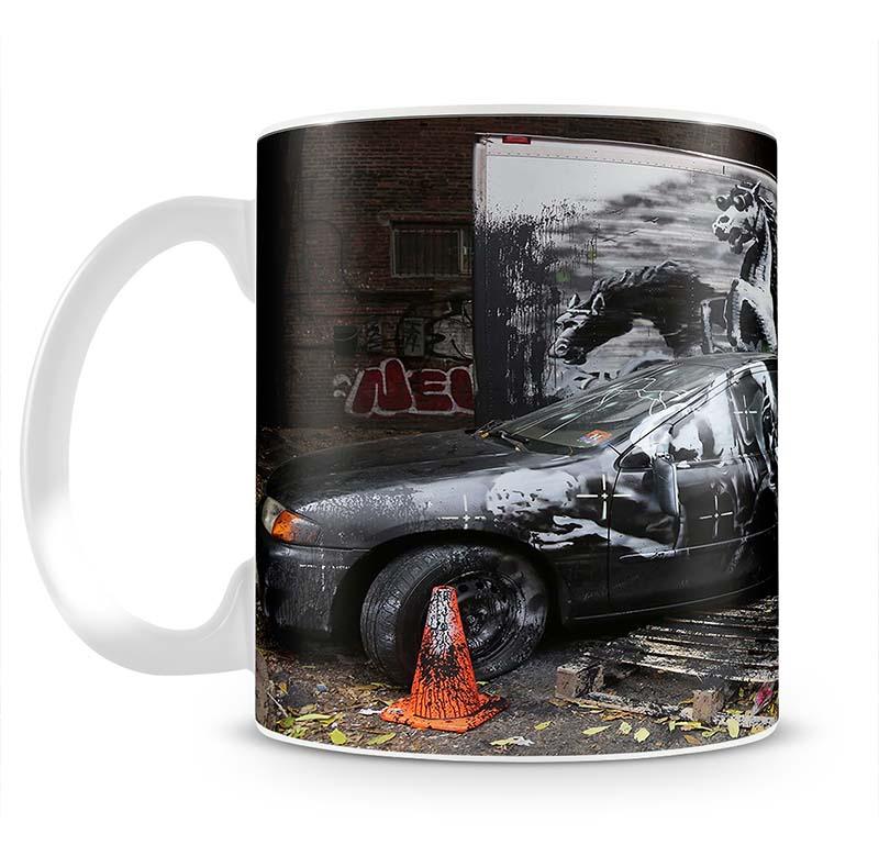 Banksy War Horse Mug - Canvas Art Rocks - 2