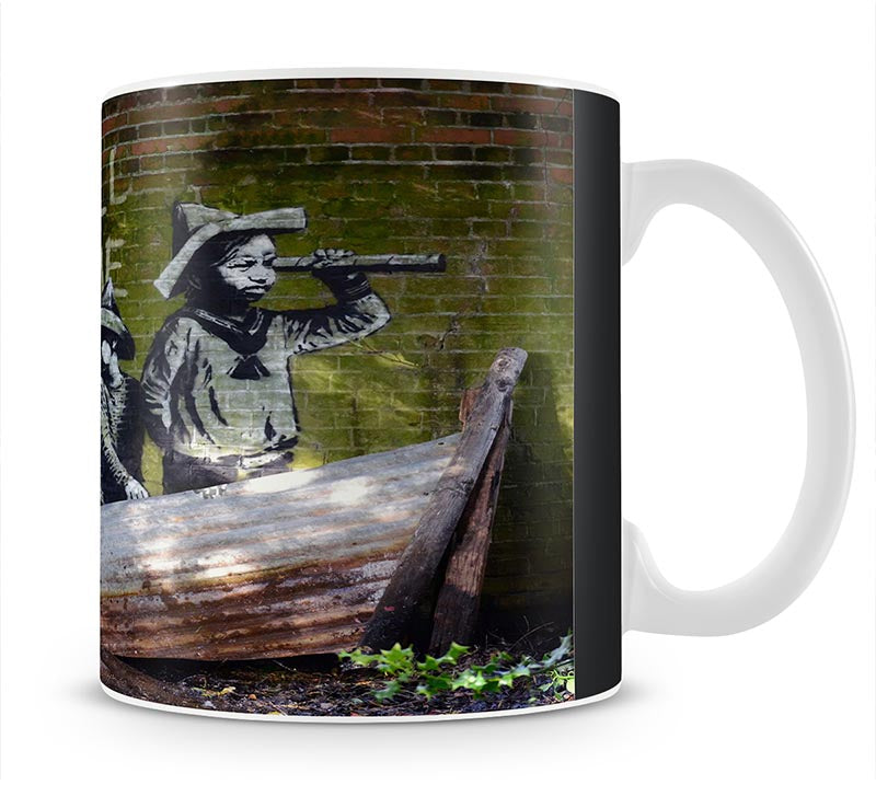 Banksy Were All In The Same Boat Mug - Canvas Art Rocks - 1