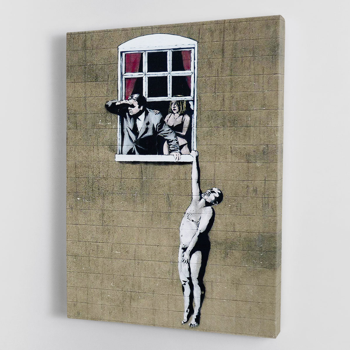 Banksy Window Lovers Canvas Print or Poster - Canvas Art Rocks - 1