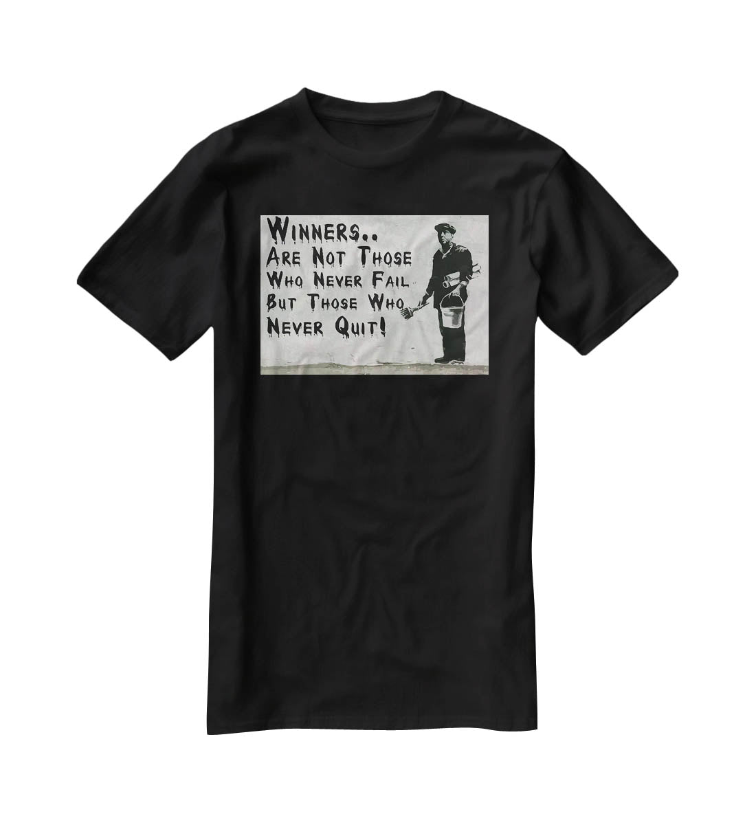Banksy Winners Are Not T-Shirt - Canvas Art Rocks - 1
