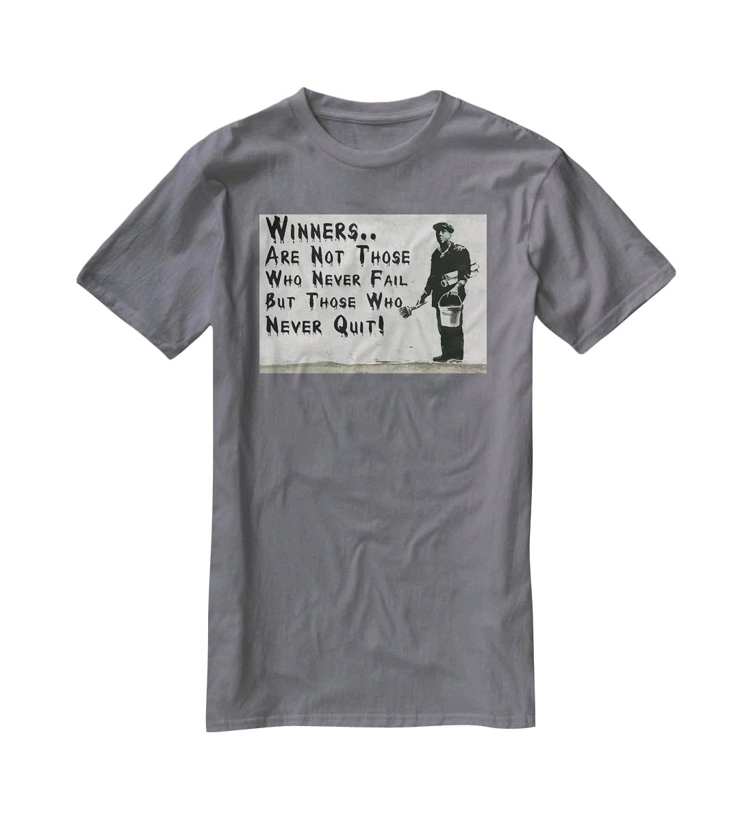 Banksy Winners Are Not T-Shirt - Canvas Art Rocks - 3