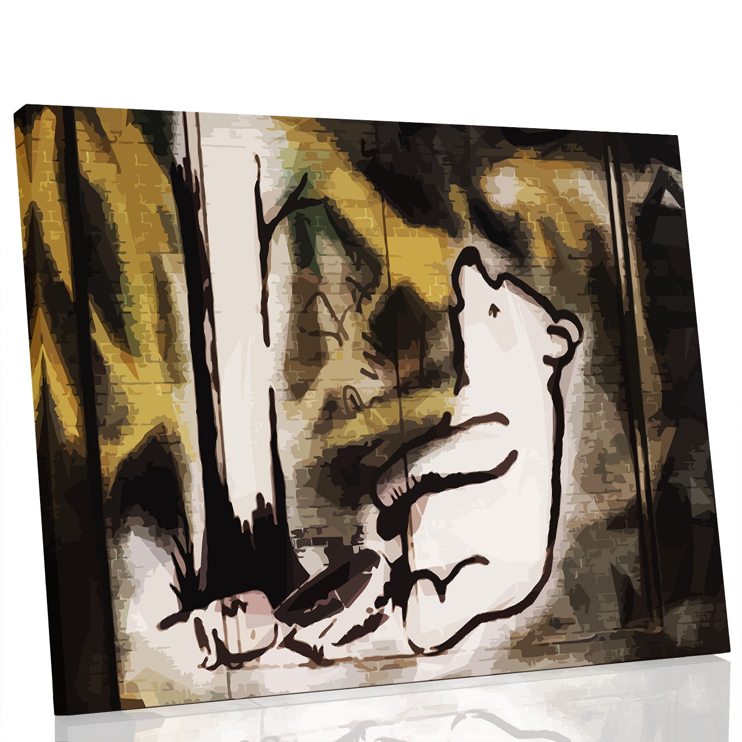 Banksy Winnie the Pooh Bear Trap Canvas Print or Poster - Canvas Art Rocks - 1