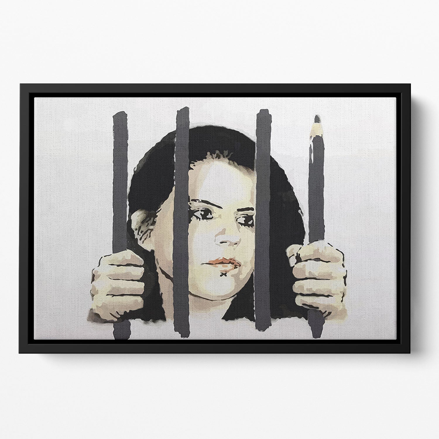 Banksy Zehra Dogan New York Floating Framed Canvas