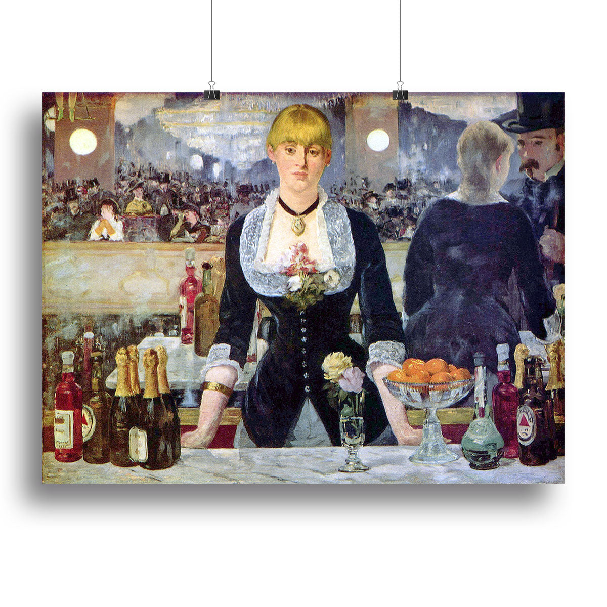 Bar in the Folies-Bergere by Manet Canvas Print or Poster - Canvas Art Rocks - 2