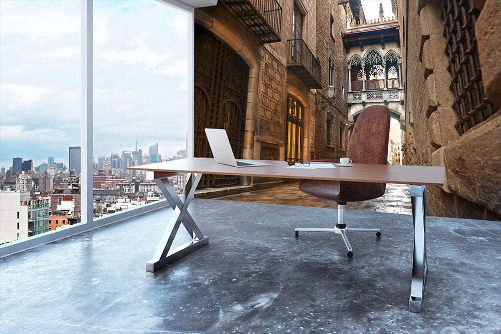 Barcelona Gothic quarter Carrer del Bisbe Wall Mural Wallpaper - Canvas Art Rocks - 3