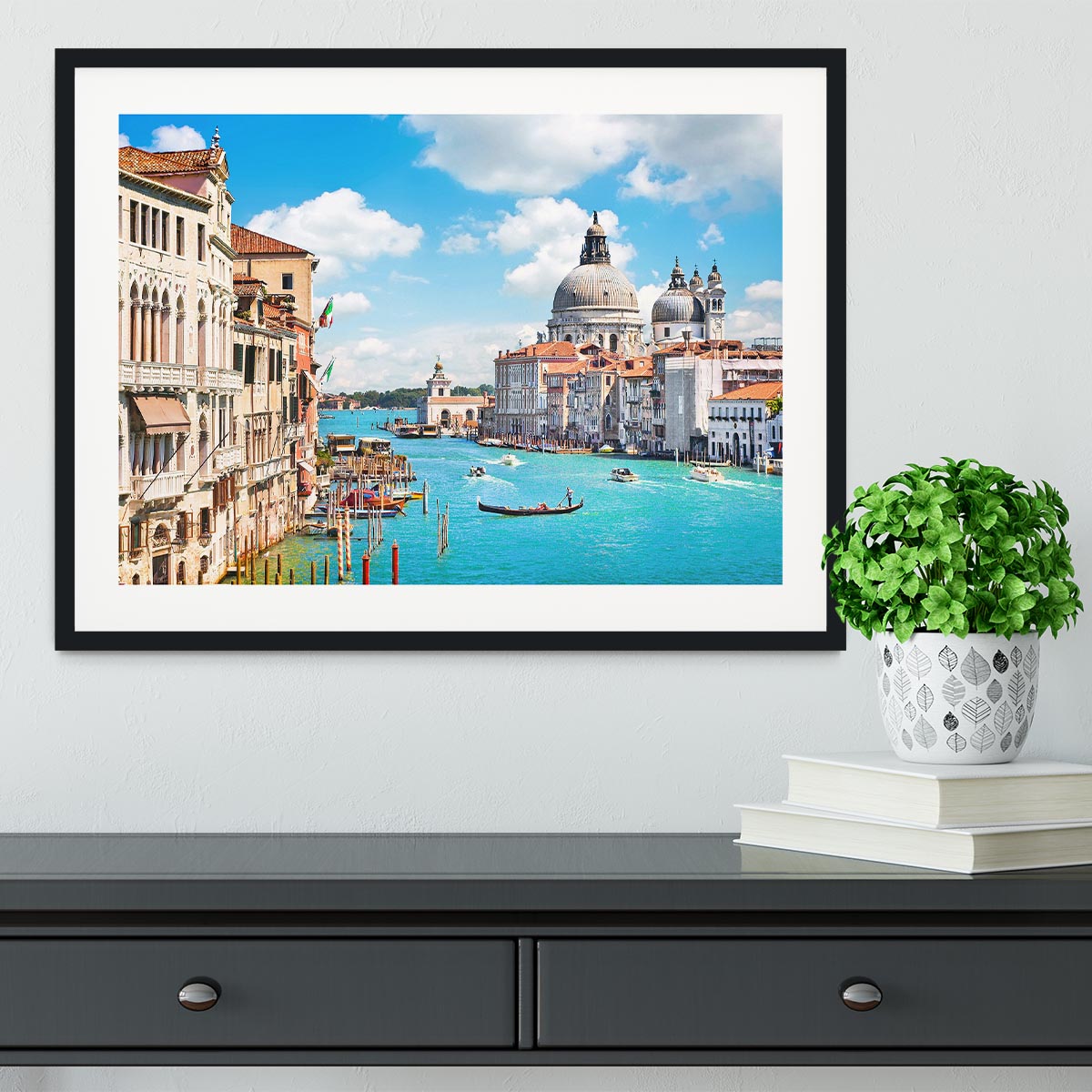 Basilica di Santa Maria della Salute Framed Print - Canvas Art Rocks - 1